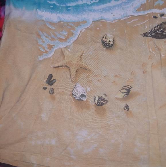 '96 Liquid Blue Shirt XXL 1996 Turtle All over Print Tie Dye - Picture 5 of 8